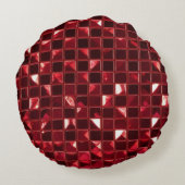 さくらんぼカスタムバレンタインデー(写真と文字) ラウンドクッション (裏面)