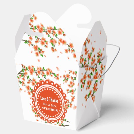 さくらんぼカスタム結婚式の引き出物ギフトボックス フェイバーボックス (オープン)