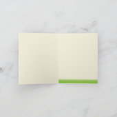 さくらんぼカスタム花のサンキューカード（緑） サンキューカード (内部)