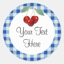 さくらんぼカスタム製品ステッカー ラウンドシール