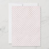 さくらんぼカップケーキウォーターカラーハートバースデーパーティー 招待状 (裏面)