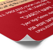 さくらんぼカップケーキチャリティベイクセールイベント広告 ポスター (角)