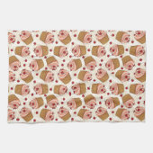 さくらんぼカップケーキ キッチンタオル (横)