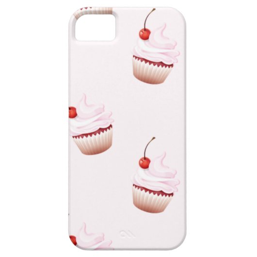 さくらんぼカップケーキ Case-Mate iPhoneケース (裏面)