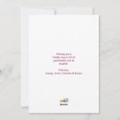 さくらんぼカラフルウィンターワンダーランドウォーターカラー シーズンカード (裏面)