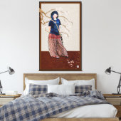 さくらんぼガールブラウンバージョン キャンバスプリント (インサイチュ (寝室))