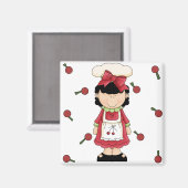 さくらんぼガールマグネット マグネット (正面/裏面)