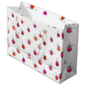 さくらんぼギフト包装紙 ラージペーパーバッグ (正面アングル)