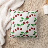 さくらんぼクラシック果実葉枕1 クッション (ブランケット)
