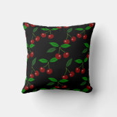 さくらんぼクラシック果実葉枕2 クッション (裏面)