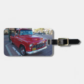 さくらんぼクラシック赤い山形ピックアップトラックでのカーショー ラゲッジタグ (正面横)