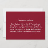 さくらんぼクランブルコブラーデザートアイスクリームピクニック 招待状 (裏面)