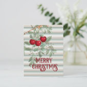 さくらんぼクリスマス – ヴィンテージクリスマス シーズンカード (スタンド正面)