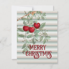 さくらんぼクリスマス – ヴィンテージクリスマス シーズンカード