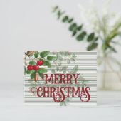 さくらんぼクリスマス – ヴィンテージクリスマス シーズンポストカード (スタンド正面)