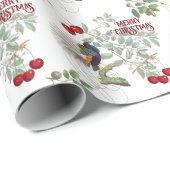 さくらんぼクリスマス – ヴィンテージクリスマス ラッピングペーパー (ロールコーナー)