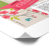 さくらんぼクリークノースマップ16x20in ポスター (角)