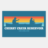 さくらんぼクリークリザーバコロラドカヌー 長方形シール (正面)