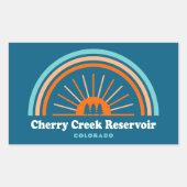 さくらんぼクリークリザーバコロラドレインボー 長方形シール (正面)