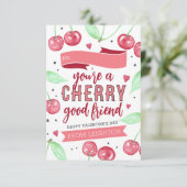 さくらんぼグッドフレンド教室バレンタインデーのカード 招待状 (スタンド正面)