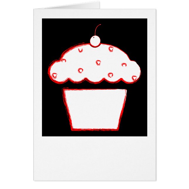 さくらんぼグランジのカップケーキ (正面)