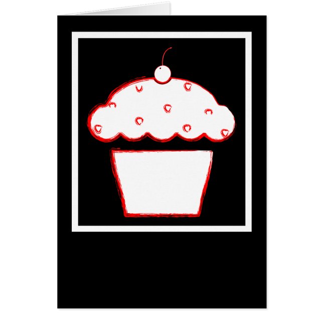 さくらんぼグランジのカップケーキ (正面)