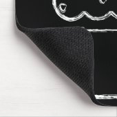 さくらんぼグランジのカップケーキ マウスパッド (コーナー)