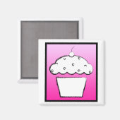 さくらんぼグランジのカップケーキ マグネット (正面/裏面)