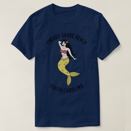 さくらんぼグローブビーチサウスオリナマーメイド Tシャツ (デザイン正面)
