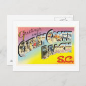 さくらんぼグローブビーチサウスカロライナSCオールドポストカード –  ポストカード (正面/裏面)