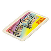さくらんぼグローブビーチサウスカロライナSCオールドポストカード – マグネット (左側)