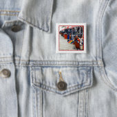 さくらんぼグローブプライドワゴンスクエアボタン 缶バッジ (インサイチュ)