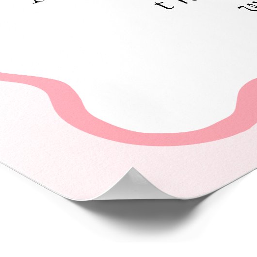 さくらんぼコケットさくらんぼベビーシャワーゲームの数 ポスター (角)