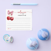 さくらんぼコケットアドバイスママ&パパベビーシャワーカード チラシ (シングル)