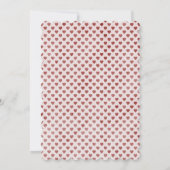 さくらんぼコケットカップケーキウォーターカラーバースデーパーティー 招待状 (裏面)