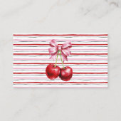 さくらんぼコケットキャンディースシャワーゲームカードの数 プレイスカード (裏面)