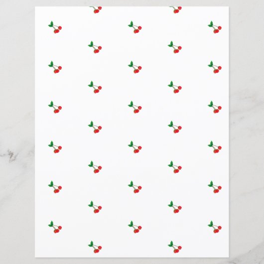 さくらんぼコテージスクラップブック紙 (正面)