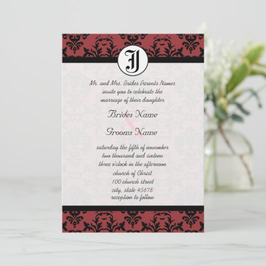 さくらんぼコブラーダマスク写真結婚式の誘い 招待状 (スタンド正面)