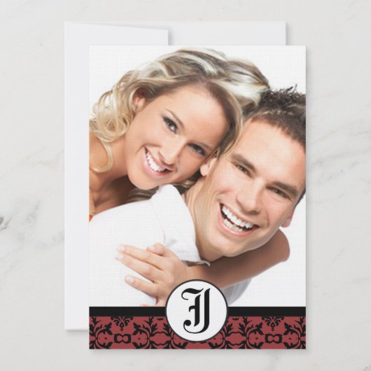 さくらんぼコブラーダマスク写真結婚式の誘い 招待状 (裏面)