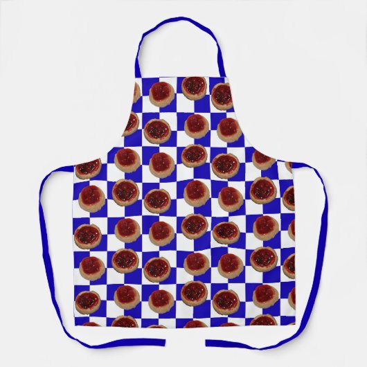 さくらんぼコーチのチェックのエプロン エプロン (正面)