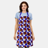 さくらんぼコーチのチェックのエプロン エプロン (着用した状態)