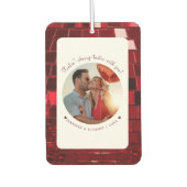 さくらんぼコードパーソナライズされた化バレンタインデー カーエアーフレッシュナー (正面)