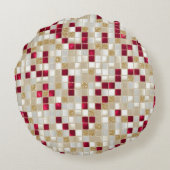 さくらんぼコード化バレンタインデー丸カスタム枕 ラウンドクッション (裏面)