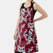 さくらんぼゴシックスカルパターンプリント エプロン (インサイチュ)