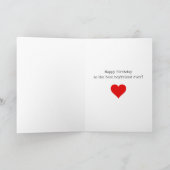 さくらんぼシンプルピンクボーボーボーボーイフレンド誕生日 シーズンカード (内部)