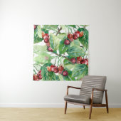 さくらんぼシームレスパターン タペストリー (インサイチュ)