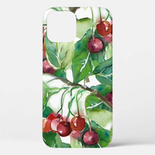 さくらんぼシームレスパターン Case-Mate iPhoneケース (裏面)