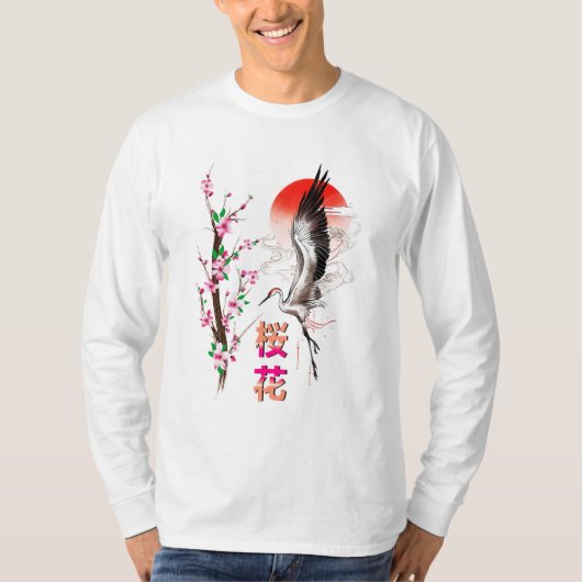 さくらんぼジャパンパステル桜 Tシャツ (正面)