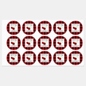 さくらんぼジャムさくらんぼプレイドC食品ラベル ラベル (シート)