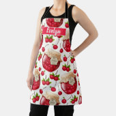 さくらんぼジャムオールオーバープリントエプロン エプロン (インサイチュ)